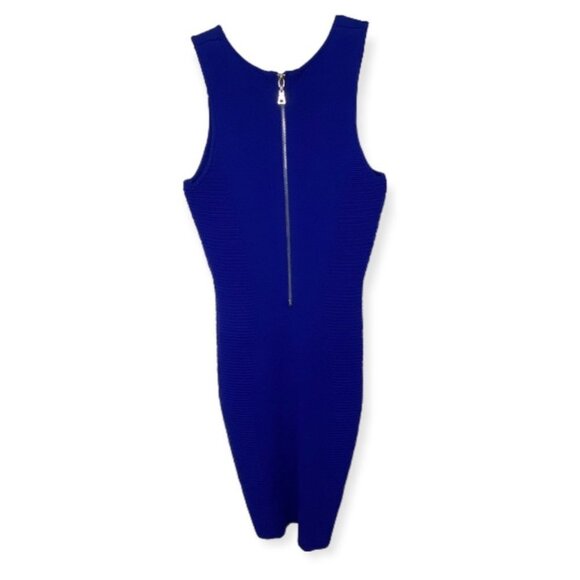 Torn by Ronny Kobo Exclusive Rib Detail Dress Royal Blue Size XS Sheath Stretch - Picture 9 of 9